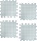 Interlocking Needlepoint, Knitting, and Crochet Blocking Boards (White) 12'' W x 12'' L